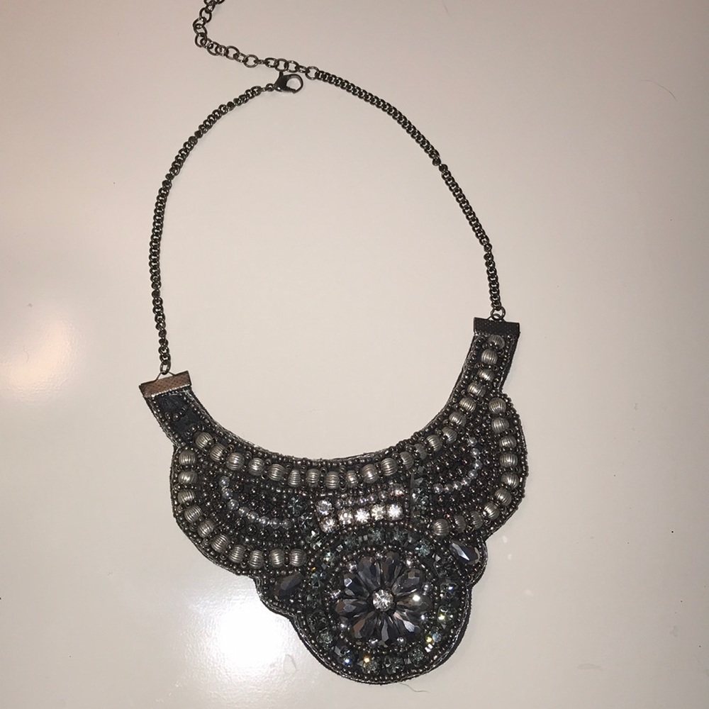 Francesca’s Black Statement Necklace - image 1